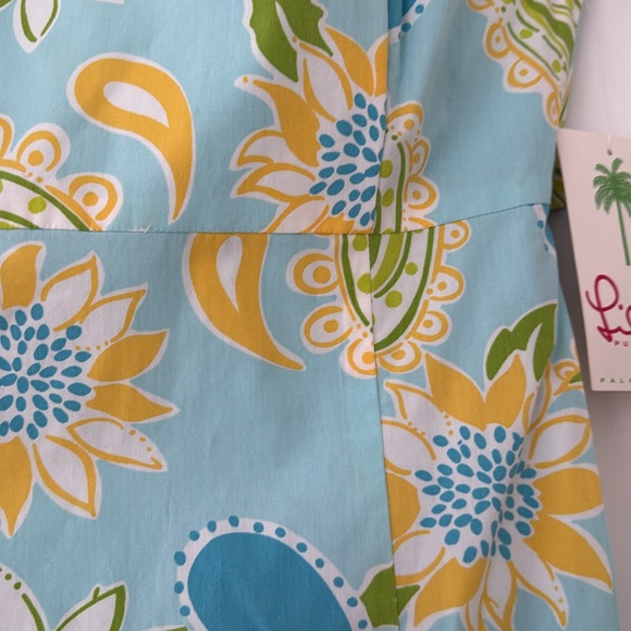 Lilly Pulitzer strapless Sabrina via blue croissant dress - Picture 5 of 9